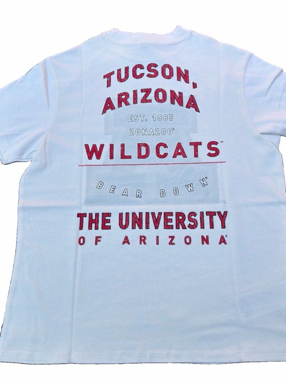 Mitchell & Ness Arizona Wildcats Boyfriend T-Shirt Women's Size XS Cream, New - Picture 4 of 4
